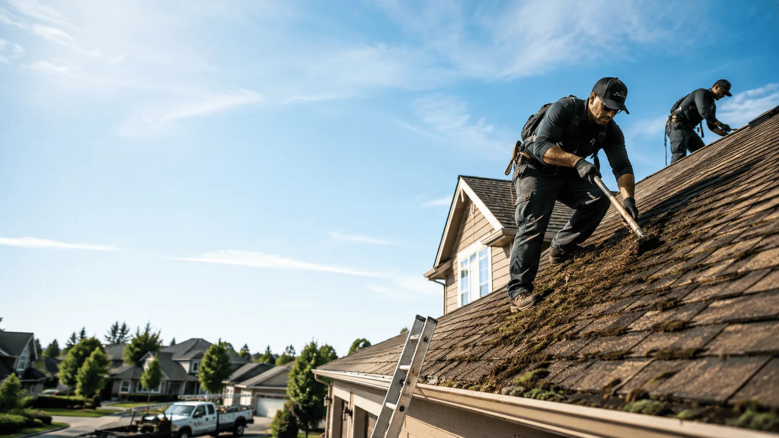 Roof Moss Removal in High Bridge, WI near me